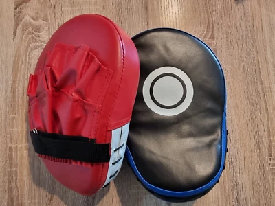 MARKENLOS Pratzen Boxen MMA, Handpratzen Taekwondo Kickboxen, Muay Thai UFC neu rot blau