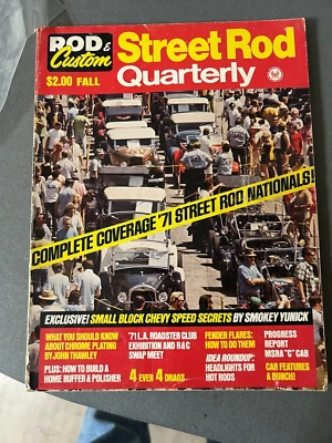 vintage 1971 ROD & CUSTOM STREET ROD QUARTERLY fall 71 magazine nationals KOOL - Image 1 of 4