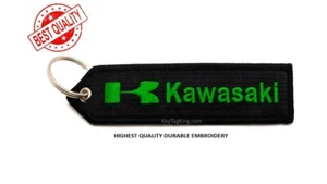 KAWASAKI Double Sided Keychain Patch High Quality Fabric Key Fob Moto keychain - Picture 1 of 76