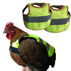 2x Breathable Pet Reflective Vest Chicken Hen Saddle For Chicken Hen Yellow