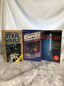 3 libros de bolsillo de colección de Star Wars Empire Strikes Back & Return of the Jedi Del Rey - Imagen 1 de 15