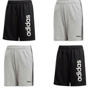 Adidas Boys Fleece Shorts Essentials Kids Casual Running Sports Cotton Short  - Picture 1 of 17