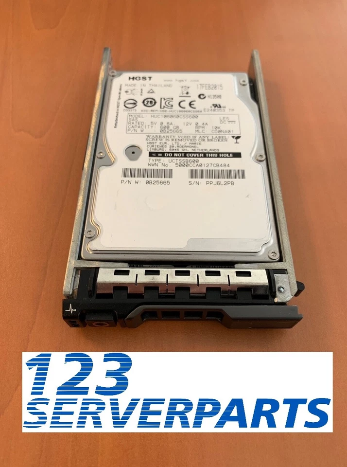 600 GB 10K SAS 2,5" COMPATIBILE CON DELL R610/R620 R710/R720 - Immagine 1 di 1