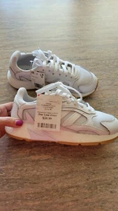 NUEVO Adidas Talla 4 1/2M Blanco Tresc Run J Con cordones Niños Grandes Tenis Informales EF8108 - Imagen 1 de 10