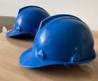 Helme 2 x Bauarbeiterhelm Schutzhelm Arbeitshelm Blau Gren verstellbar