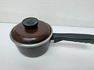 Cacerola marrón vintage de aluminio CLUB con tapa en excelente estado T65 - Imagen 1 de 5