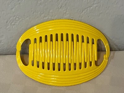 VINTAGE GOODY 1980’S HAIR (TZERS) CINCHER COMB BANANA CLIPS 6 INCHES YELLOW Oval - Image 1 of 4