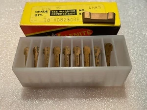 VDB 250 RB GRADE V1N DOGBONE COATED CARBIDE INSERTS, NEW, 10 INSERTS/LOT - Picture 1 of 2