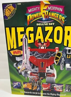 RARE Antique Megarzord Power Rangers Deluxe Set Collectible 16'' - Image 1 of 4