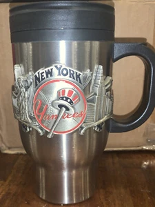 New York Yankees Travel Mug Stainless Steel - Picture 1 of 3