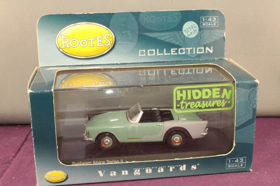 Vanguards 1:43 VA07003 Sunbeam Alpine Series II Seacrest Green  Hidden Treasures - Image 1 of 4