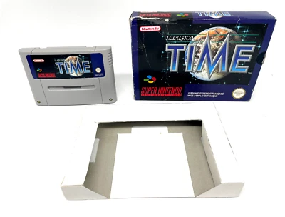 Illusion of Time SNES Super Nintendo OVP ohne Anleitung Rechts Siegel TOP PAL FR - Bild 1 von 4