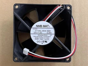 NMB-MAT 3112KL-05W-B69 E01 E00 DC 24V 0.28A 3-Wire 80*80x32mm Server Cooling Fan - Bild 1 von 15