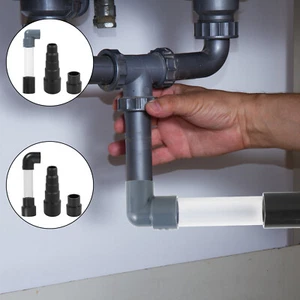 Vacuum Hose to PVC Pipe Adapter Universal AC Drain Lines Hose Adapter for HVAC ☣ - Picture 1 of 22