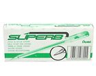 Pentel Super BK77-D Ballpoint Pen/fine Tip Crystal Plastic Barrel with Lid Green