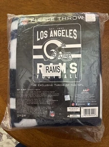 Los Angeles Rams Helmet Fleece Throw 60x50 Blanket New Open Package - Picture 1 of 2