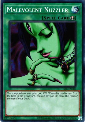 Yugioh Malevolent Nuzzler Spell Card SRL-EN005 Spell Ruler 25th Anniversary - Image 1 of 4