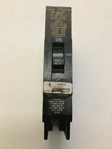 G.E. 20A Breaker #TEY Single pole 277v 14ka Made in USA Return within 30 days - Picture 1 of 5
