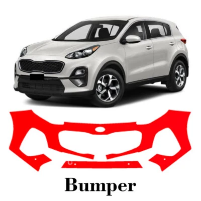 Front bumper PreCut PPF Paint Protection Film For KIA Sportage 2020-2022 - Image 1 of 4