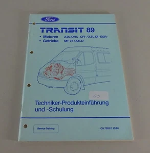 Información Técnica / Entrada Ford Transit '89 Motores/Caja de Cambios '10/1988 - Imagen 1 de 6