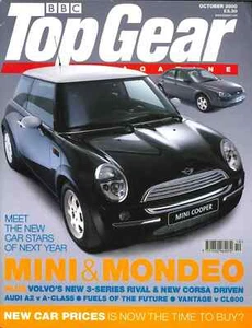BBC Top Gear Magazine: Issue #85, Mini Cooper, Volvo, Corsa, Audi A2, Oct 2000 - Picture 1 of 3