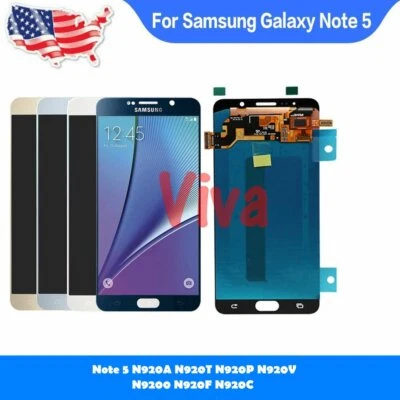 OEM OLED Samsung Galaxy Note 5 N920 LCD Screen Digitizer Blue color - Image 1 of 4