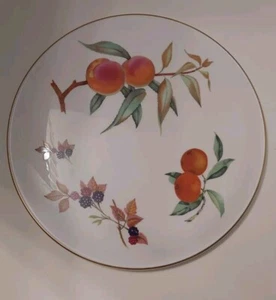 Vtg Royal Worcester Arden Cake Plate Bone China 11" Evesham Gateau 1972 England - Picture 1 of 9