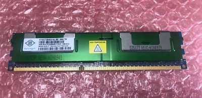 NANYA NT4GC72B4NA1NL-BE 4GB 2Rx4 PC3-8500R-7-10-E1. 1066.ECC Memory Module - Image 1 of 3