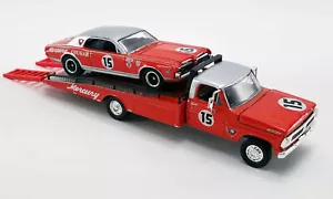 ACME 51343 1/64 #15 '67 Mercury Trans Am Cougar & Ford F-350 Ramp Truck Diecast - Picture 1 of 2