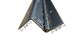 Bisagra de piano offset de acero inoxidable de 43" calibre 16 barco autocaravana carga hecha en EE. UU. - Imagen 1 de 13