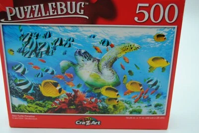 Puzzlebug Jigsaw Puzzle Sea Turtle Paradise 500 Pieces 18.25 x 11" Finished - Image 1 of 4