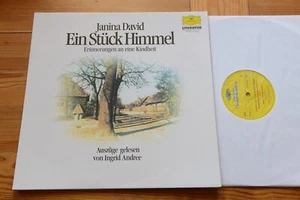 JANINA DAVID Ein Stück Himmel gelesen von INGRID ANDREE LP DGG Literatur - Bild 1 von 5