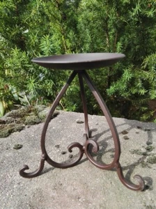 Stilvoller Kerzenständer Kerzenhalter Eisen antikbraun 14 cm hoch Versand 0€ - Bild 1 von 1