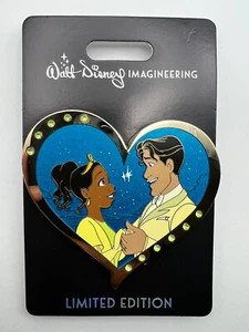 Prendedor Disney WDI Tiana Naveen San Valentín Corazón Joyado Princesa y Rana LE 300 - Imagen 1 de 5