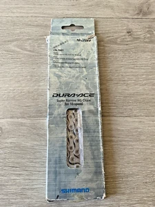 SHIMANO DURA ACE\ SUPER NARROW 10 SPEED CHAIN MODEL 7801 SILVER 116 LINKS NEW - Picture 1 of 2