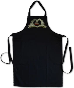 ZOMBIE HEART BBQ COOKING APRON Living Dead The Walking Fun Smile Zombies - Picture 1 of 1