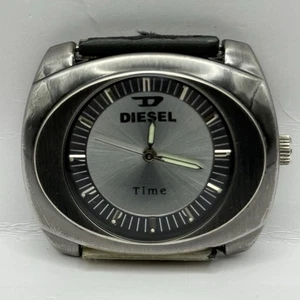 42mm Working Men’s Diesel Time Quartz Watch Head With Replacement Case Back - Picture 1 of 18