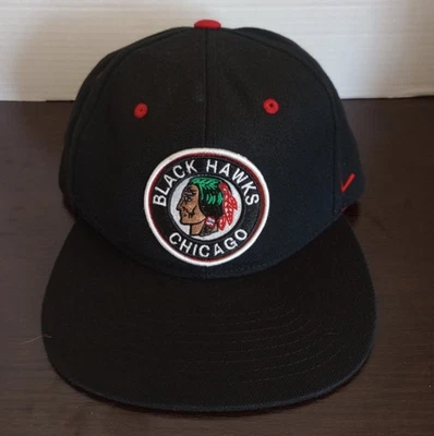 CHICAGO BLACKHAWKS 1926 LOGO VINTAGE HOCKEY SNAPBACK Z HAT BY ZEPHYR - Image 1 of 4