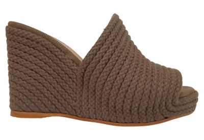 CASTANER donna marrone oliva maglia Jela zeppa mules EU35 UK2 RRP145 NUOVO - Immagine 1 di 4