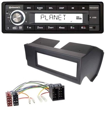 Continental USB 1DIN AUX DAB MP3 Autoradio für Fiat Panda (bis 2002) - schwarz - Bild 1 von 4
