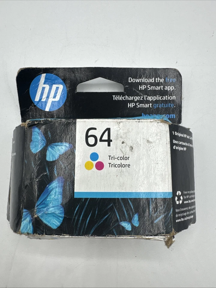 HP N9J89AN (64) Tricolor Ink Cartridge Genuine OEM Original