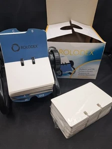 ROLODEX Rotary Business Card File w/Slotted Cards - Picture 1 of 3