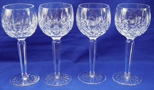 Waterford Lismore (4) Wine Hock Glasses, 7 3/8", IRELAND  (B61) - Picture 1 of 10