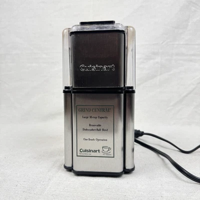 Molinillo de café central Cuisinart Grind capacidad 18 tazas acero inoxidable usado Foto 1 de 4