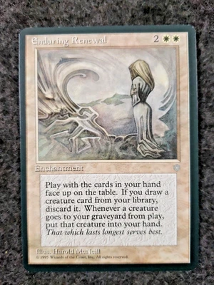 Enduring Renewal Ice Age NM White Rare MAGIC THE GATHERING MTG CARD....(DS3D1L5) - Image 1 of 4