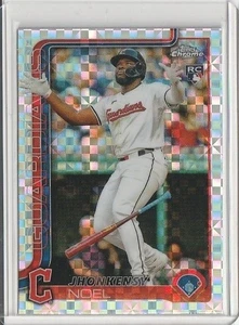 2025 Topps Chrome X-Fractor Rookie #291 Jhonkensy Noel Cleveland Guardians - Bild 1 von 1