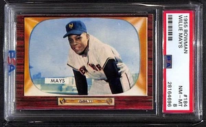 1955 Bowman #184 Willie Mays - Set Break! (Beauty!) - PSA 8 NM/MT - Picture 1 of 2