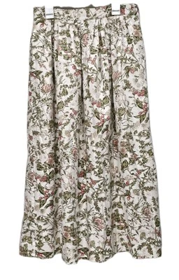 Vtg Outback Red Midi Skirt Waist 28" Rayon Floral Pockets Cottagecore Prairie  - Image 1 of 4