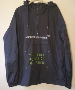 Period Correct Ltd Edition McLaren schwarz 1/4 Zip Team Windbreaker Jacke Herren M - Bild 1 von 13