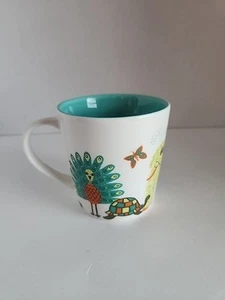 Starbucks Jungle Safari Animals Coffee Cup Mug Bone China 8 Oz Turtle Monkey - Picture 1 of 10
